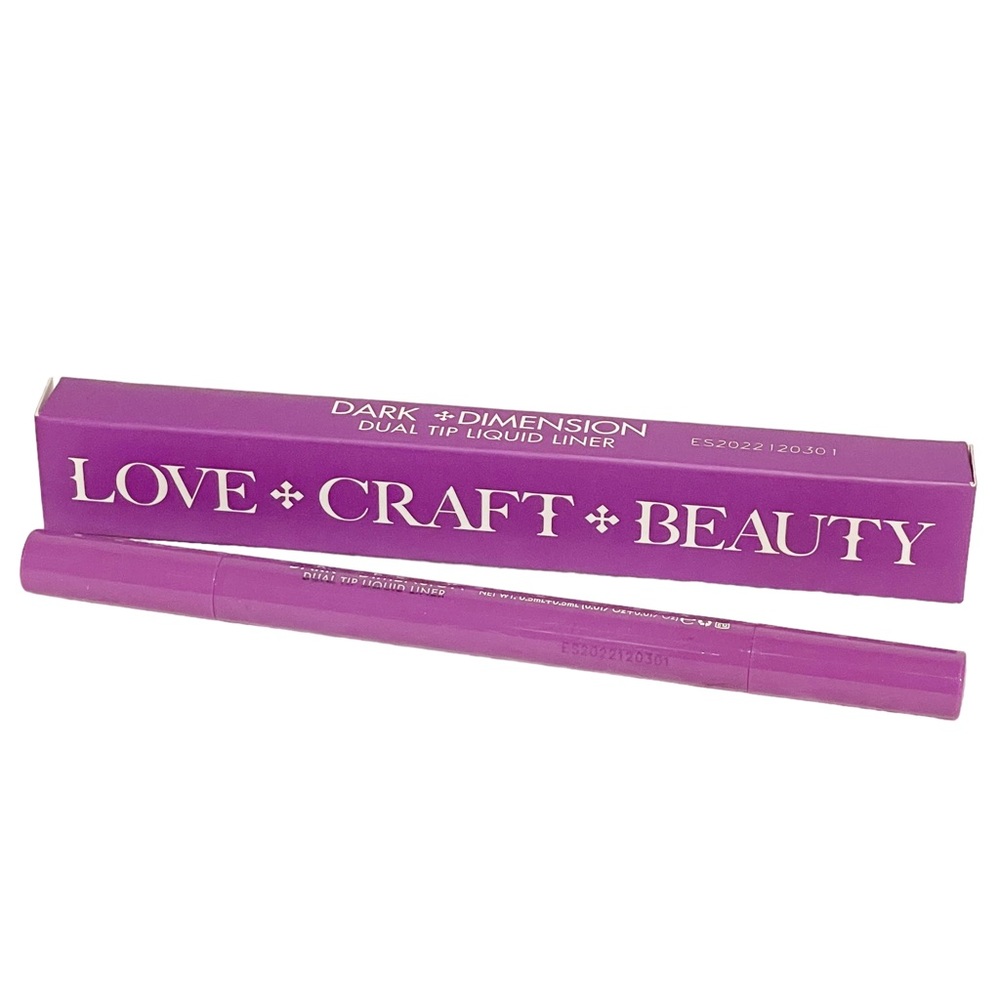 Love Craft Beauty Dual Tip Liquid‎ Eyeliner Black NEW Face Makeup